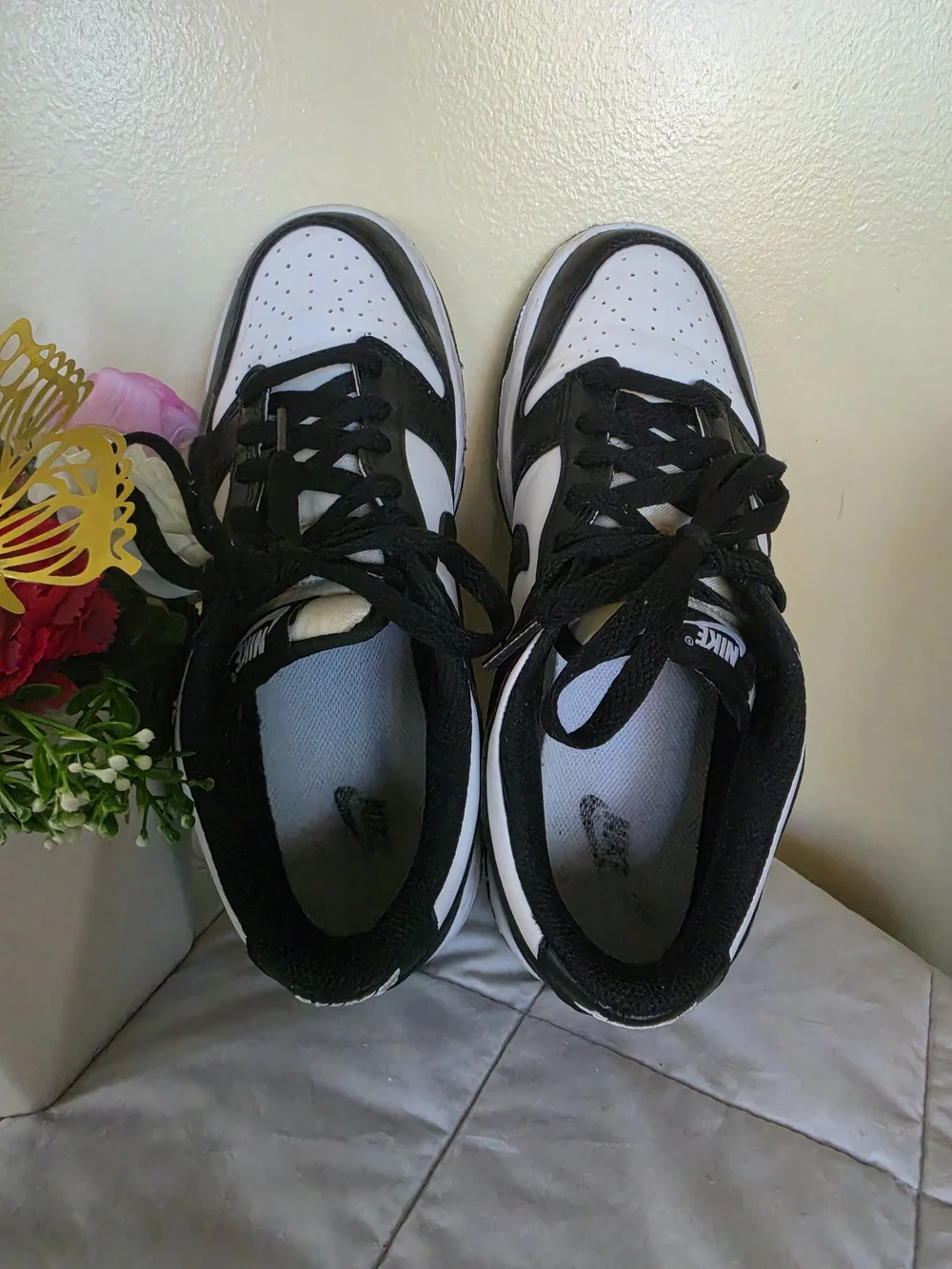 Nike Dunk Low Panda Black/White Big Kids Sneakers Size 6.5Y